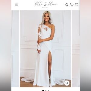 Brand new white dress never worn from Bella and bloom boutique.